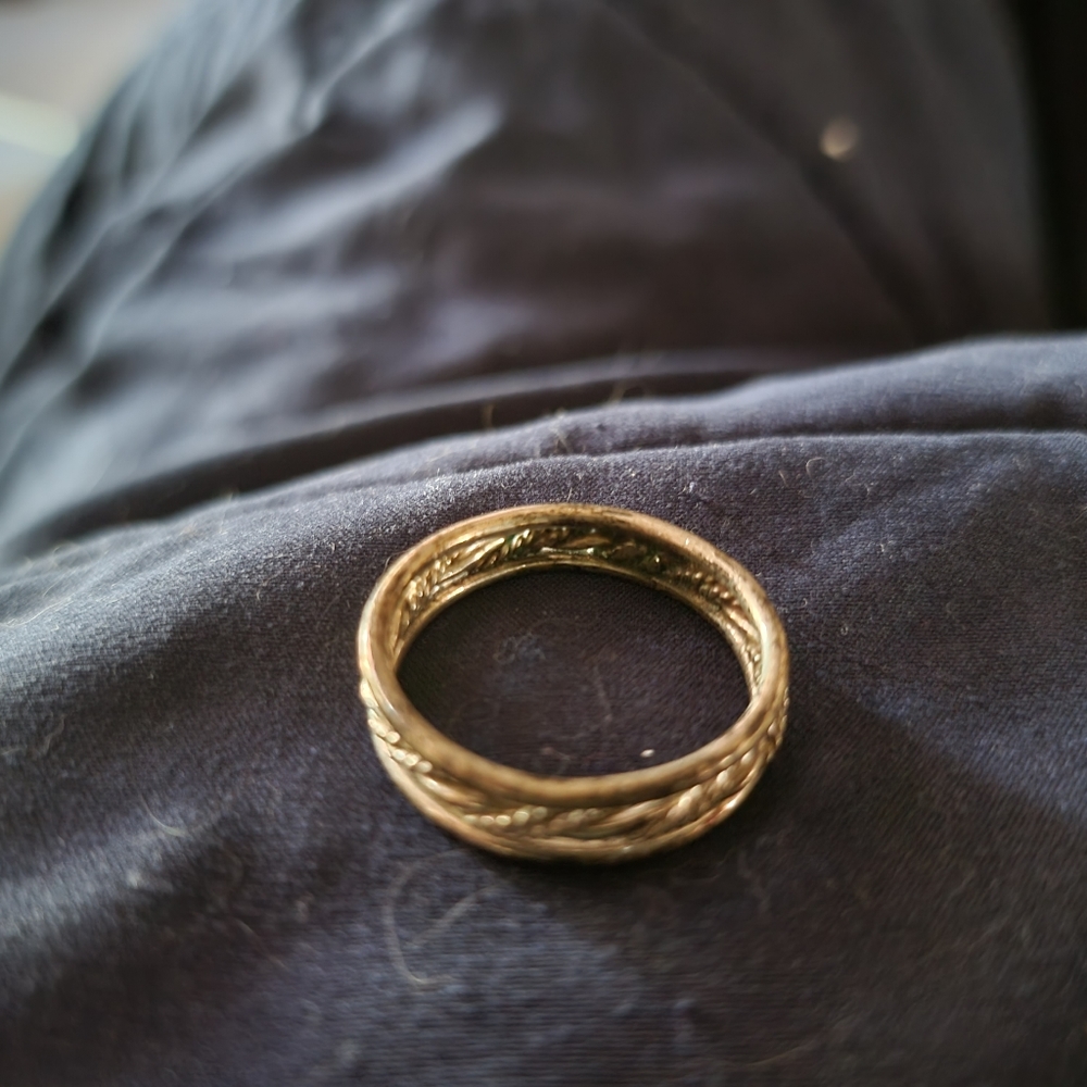 Silver band ring size 12